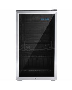  ثلاجة بان كول تبريد باب زجاج اطار استيل 92 لتر اسود خط 220 LSC-105BS