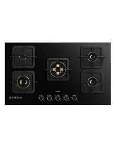 بلت ان سطح غاز روبام 90 سم 5 عيون B520 زجاج