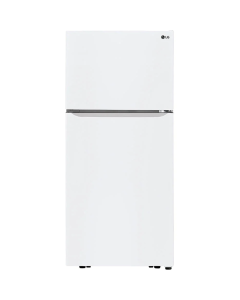 ثلاجة ال جي فريزر علوي 19.6 قدم ابيض كفاءة ج